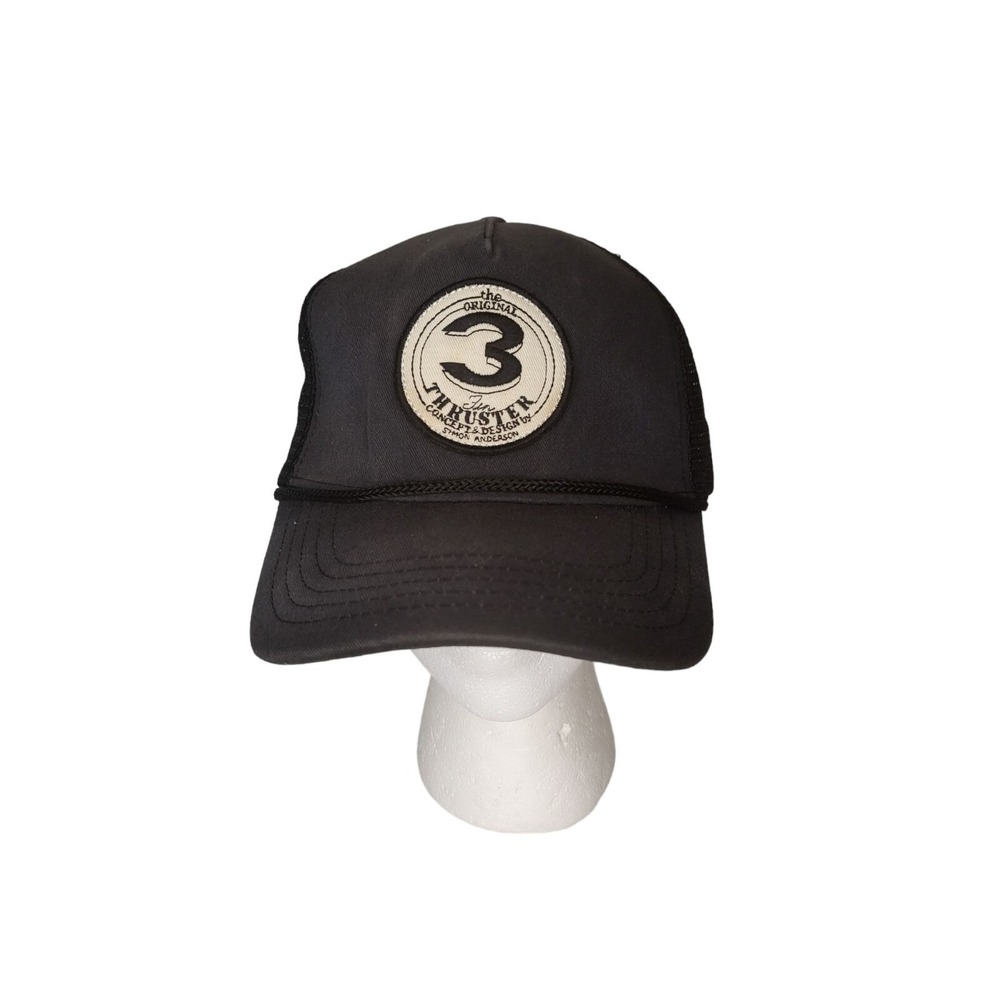 Quiksilver Original 3 Thruster Simon Anderson Black Rope Trucker Hat Snapback OS